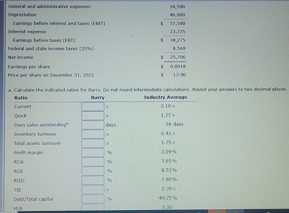 averages follow. The firm's debt is priced at par, so the market