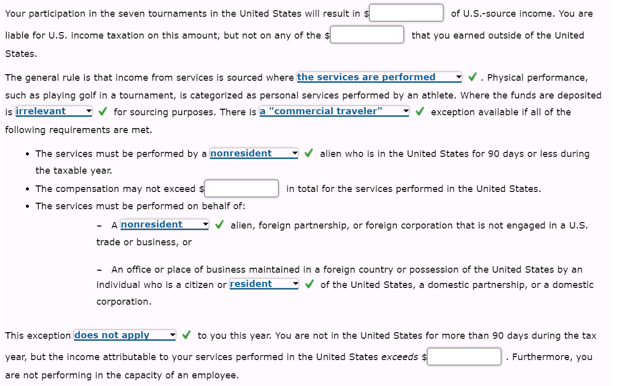 golfer. She played in seven tournaments in the United States in the