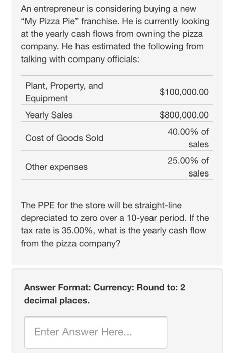 for a proposed project. The financial staff has collected the following information: