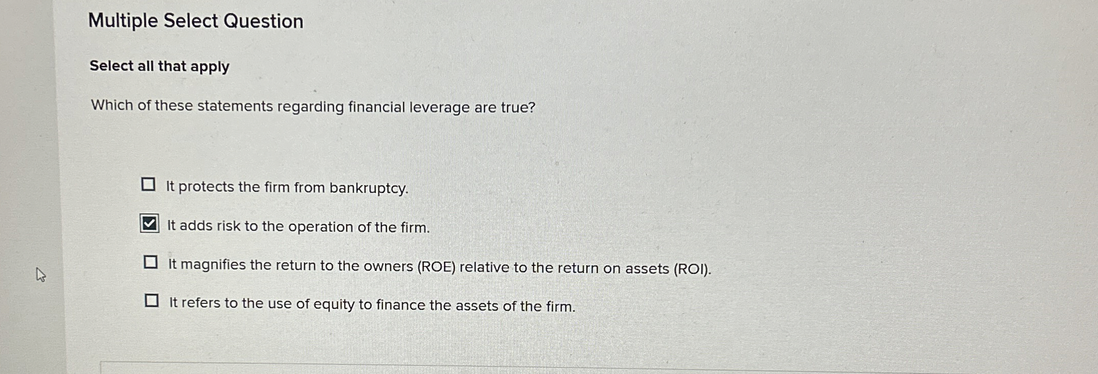  Multiple Select Question Select all that apply Which of these statements