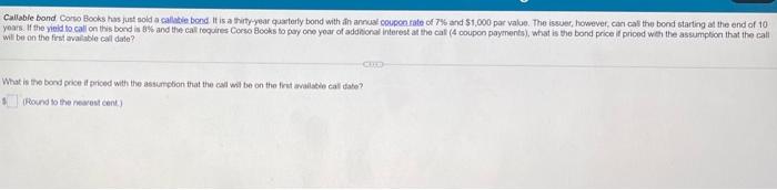 a cable bond it is a thity-year cantaty bond with an annual