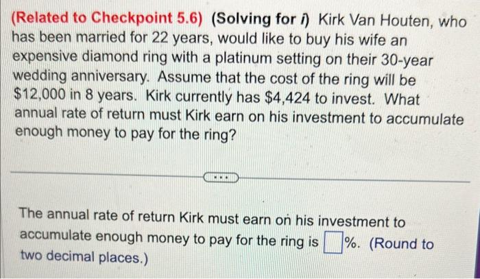  please answer all!): (Related to Checkpoint 5.6) (Solving for i )