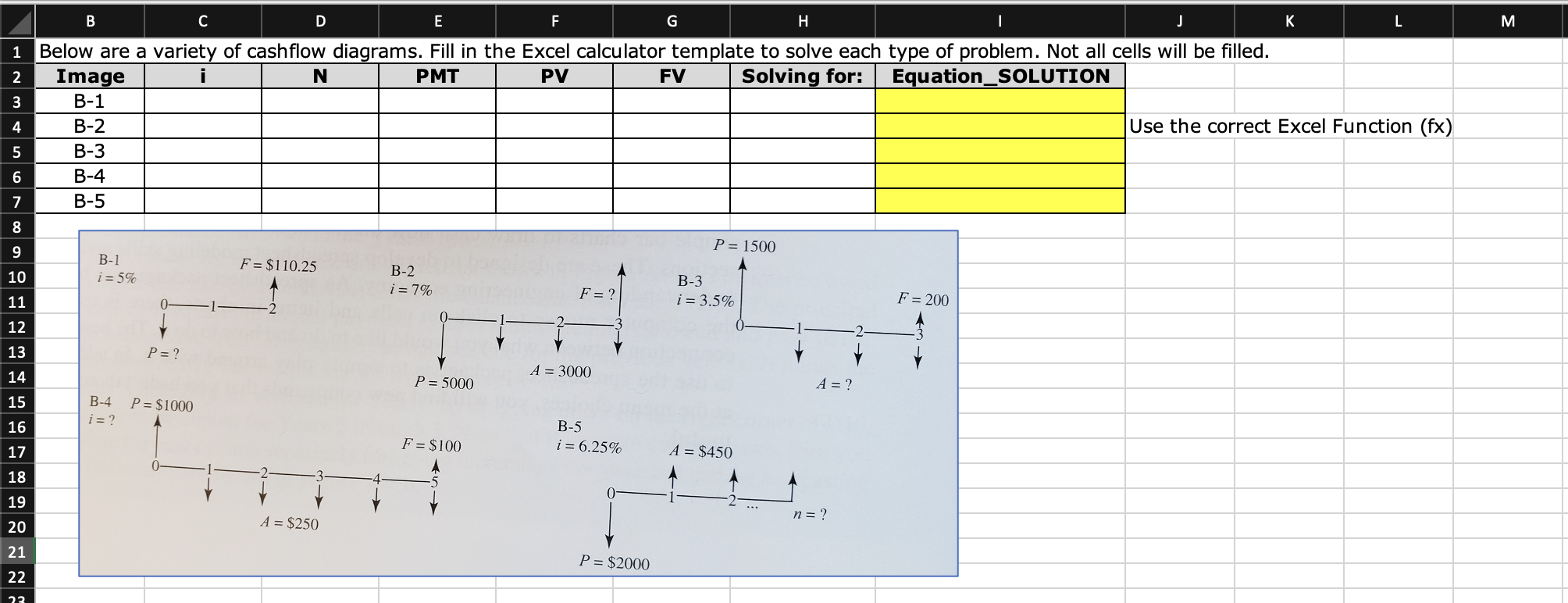 Show each cell's calculations 