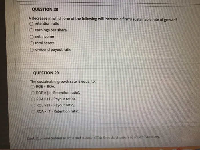  QUESTION 28 A decrease in which one of the following will