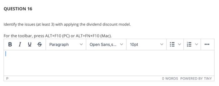  its not missing any information. Identify the issues (at least 3