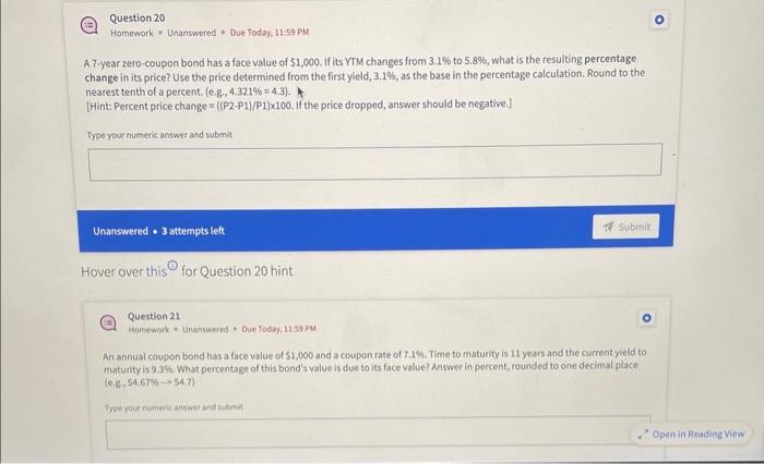 please help!! A 7-year zero-coupon bond has a face value of $1,000.