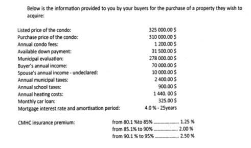Question 4: (25 points) SHOW YOUR CALCULATION Calculate the GDS and TDS.
