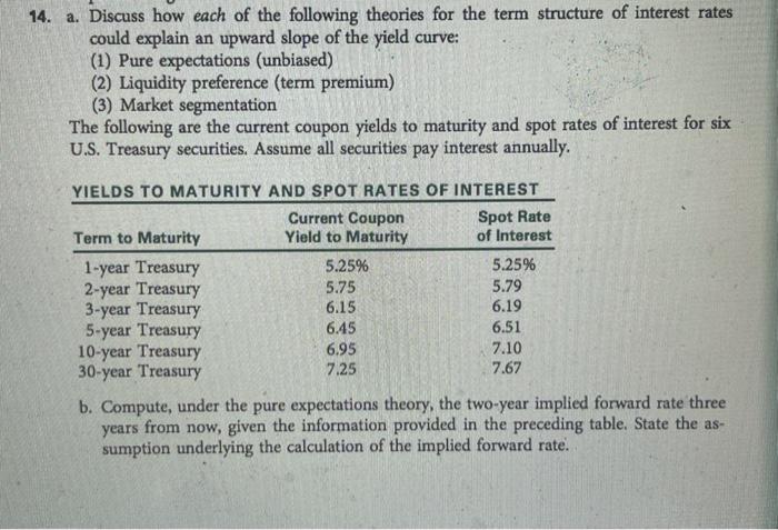 please show all work for a thumbs up! 14. a. Discuss how