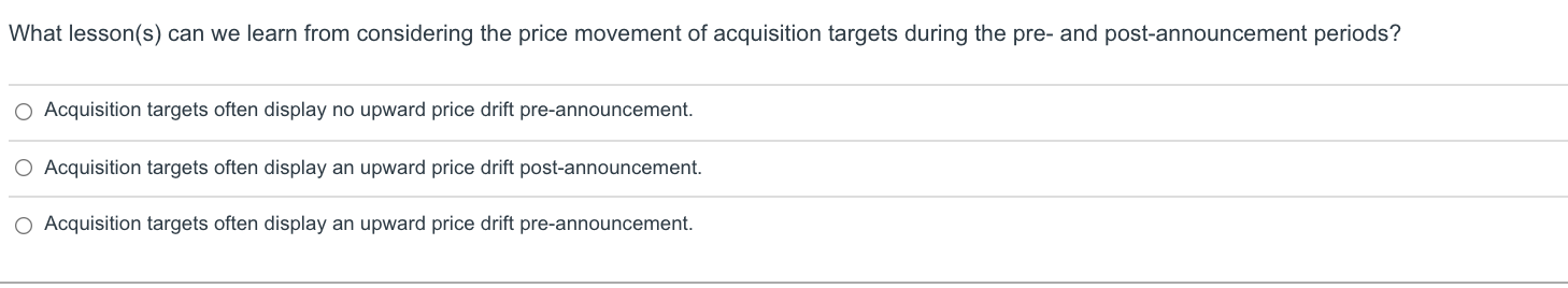 will upvote What lesson(s) can we learn from considering the price movement