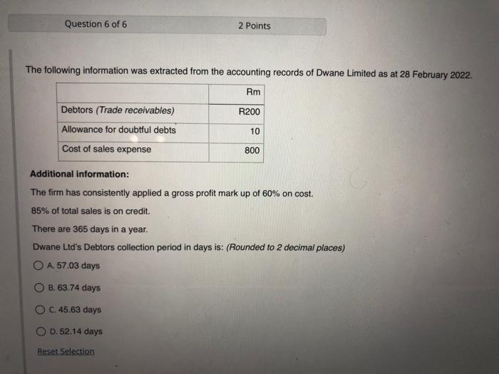 please help urgently! will give a thumbs up Question 6 of 6