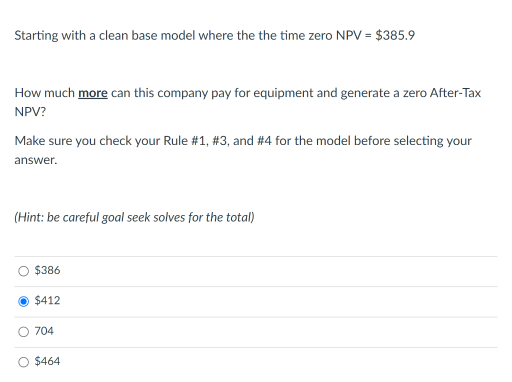 of $20,000 for land, $30,000 for inventory working capital, $80,000 for a