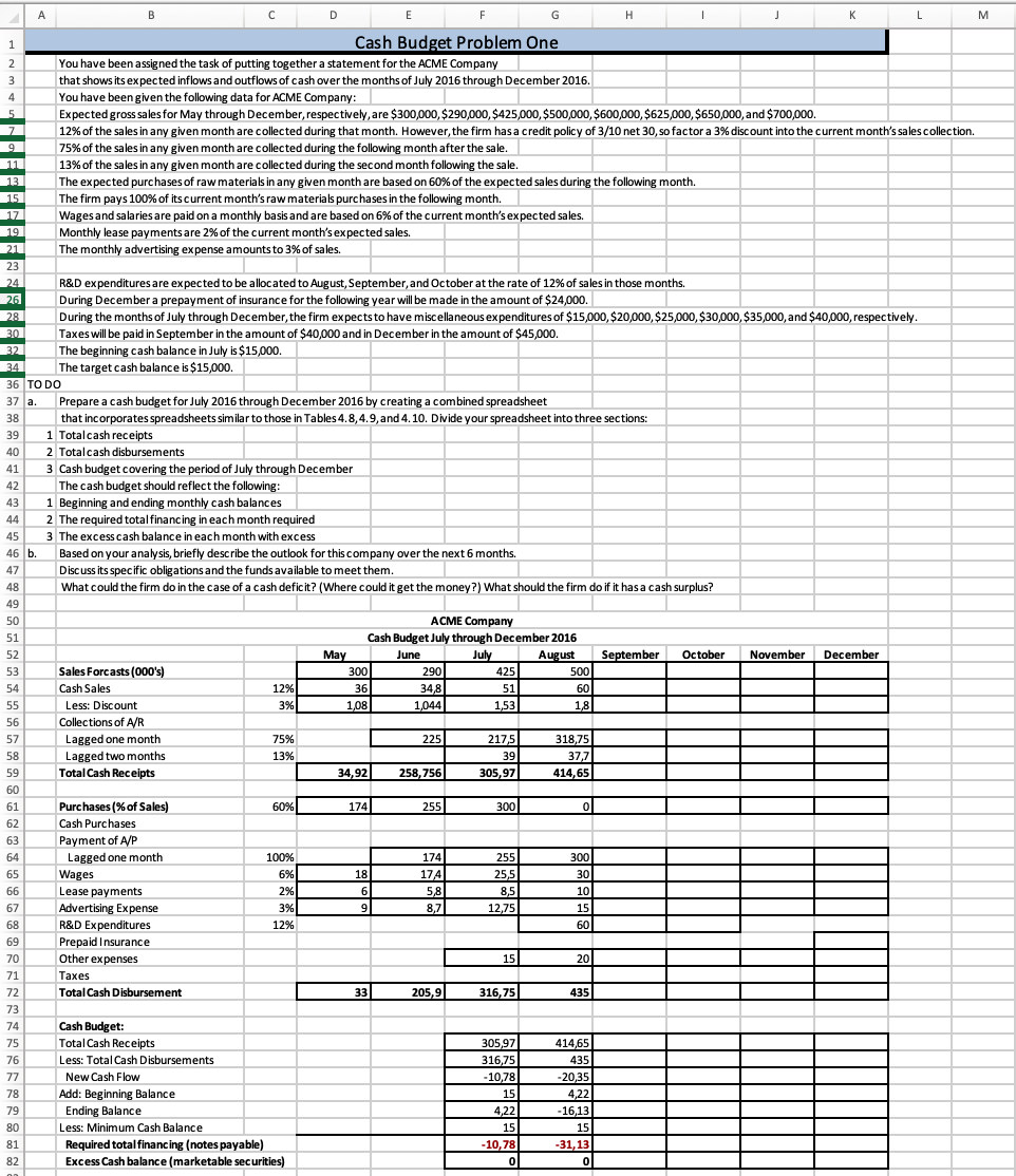  PLEASE WRITE THE FORMULAS A B D E F G H