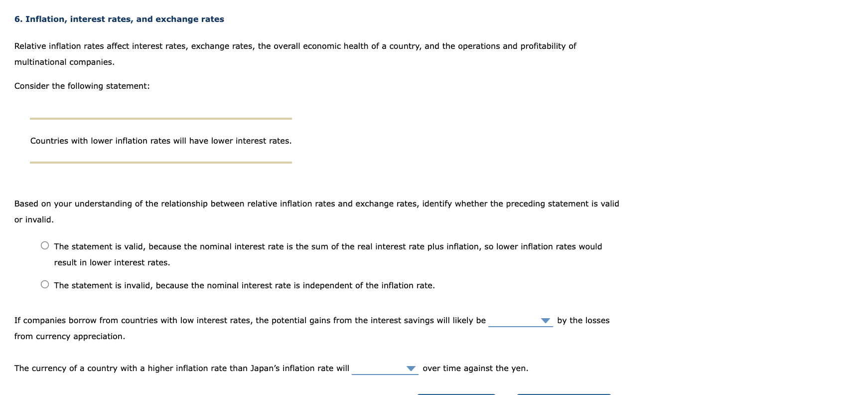 of one price The theory of purchasing power parity (PPP) states that