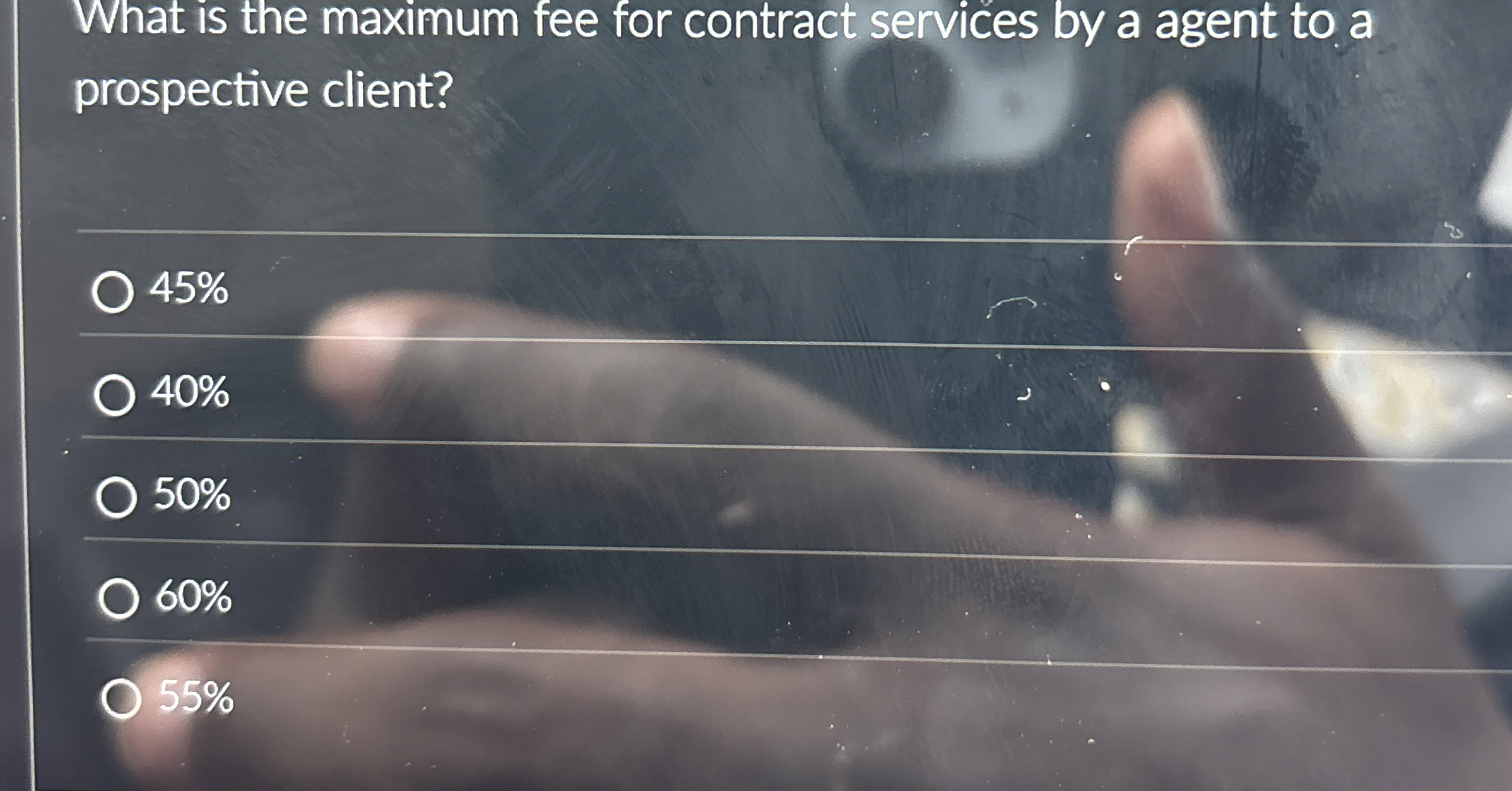 LiWhat is the maximum fee for contract services by a agent