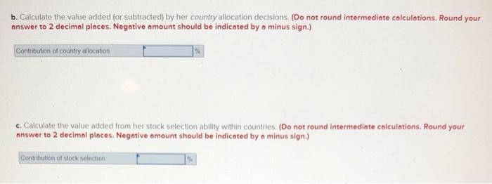 A global equlty manager is assigned to select stocks from a universe