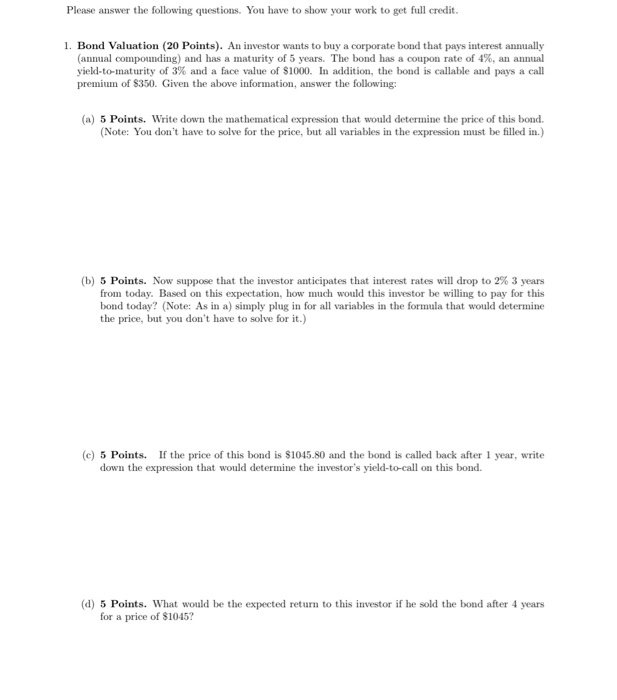  just the equations needed to answer the problem Please answer the