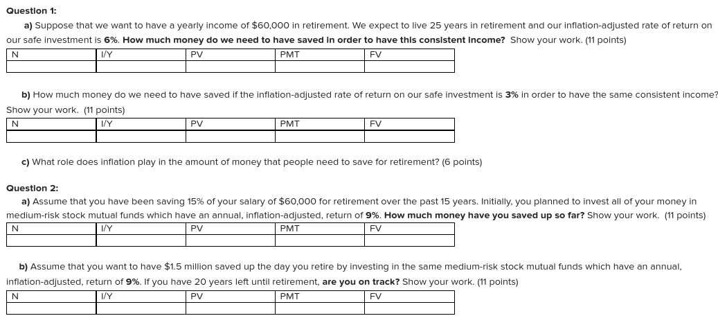 Please explain the Excel function you used in detail. Question 1: