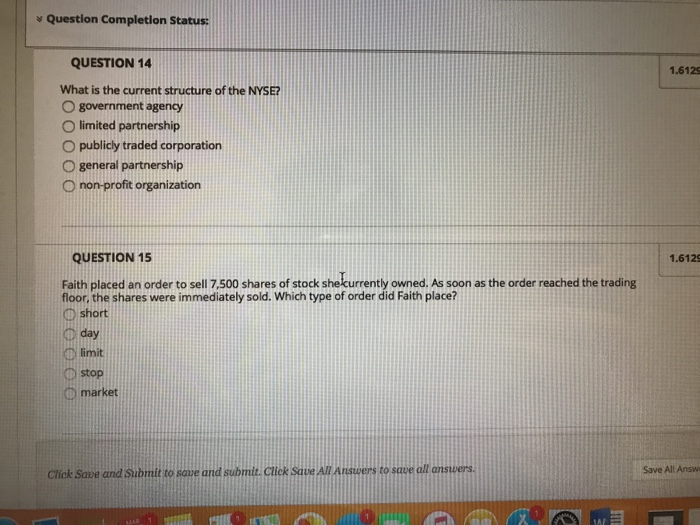  Question Completion Status: QUESTION 14 1.6129 What is the current structure