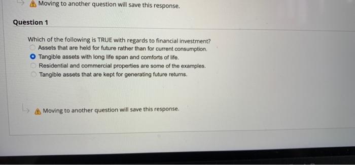 what is the answer for this one? A Moving to another question