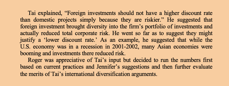 the risk-adjusted discount rate approach? Do you agree with Tai Mings arguments