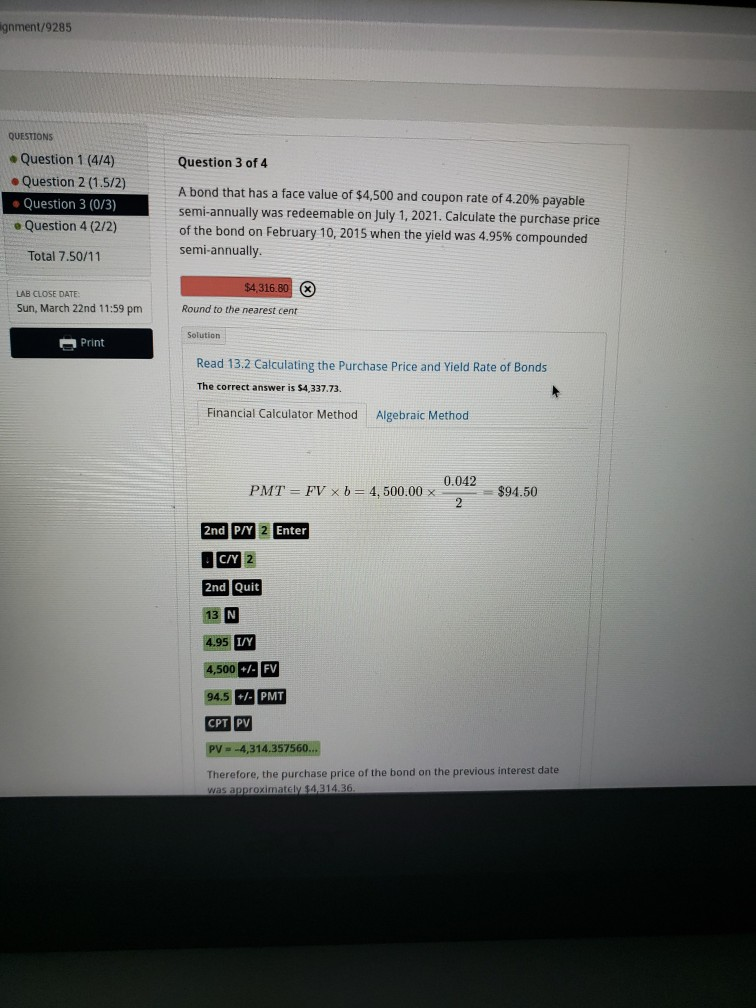  help answering the question I got wrong twice ignment/9285 QUESTIONS Question