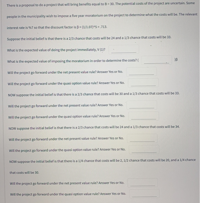  There is a proposal to do a project that will bring