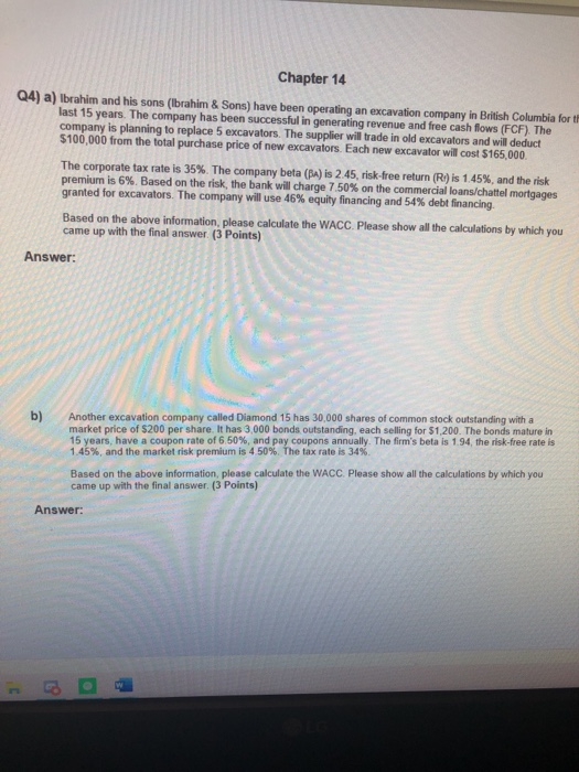  Chapter 14 Q4) a) Ibrahim and his sons (Ibrahim & Sons)