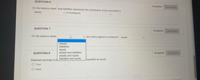 88F Sunny pe here to search 0.5 points QUESTION 5 A corporation