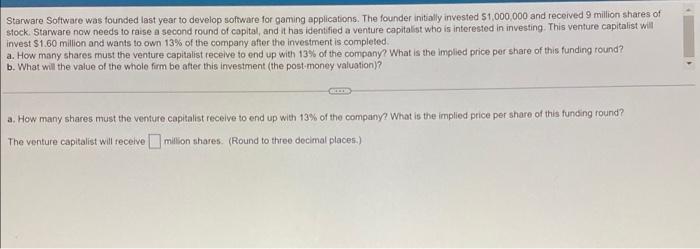  Starware Software was founded last year to develop software for gaming
