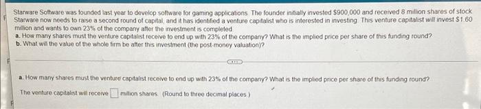  Starware Software was founded last year to develop software for gaming