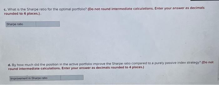 decimal place.) A portfolio manager summarizes the input from the macro and