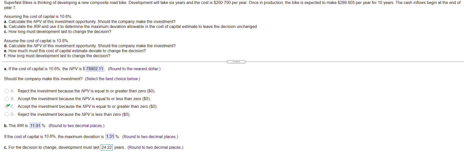 Could you please do the question from C to F please, thank