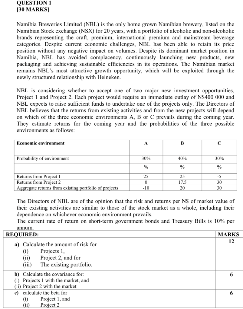  D) Calculate the retired returns for Projects 1 and 2 using