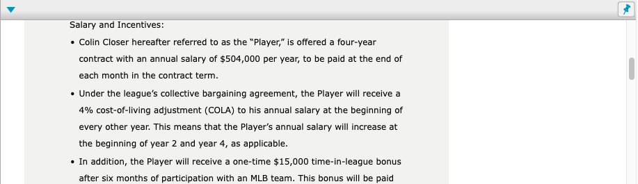 old and has always dreamed of playing in the big leagues. Last