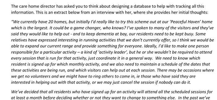 make best use of their care staff whose numbers have been gradually