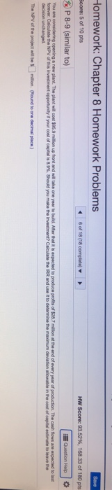  how would you solve the IRR? step by step instructions Homework: