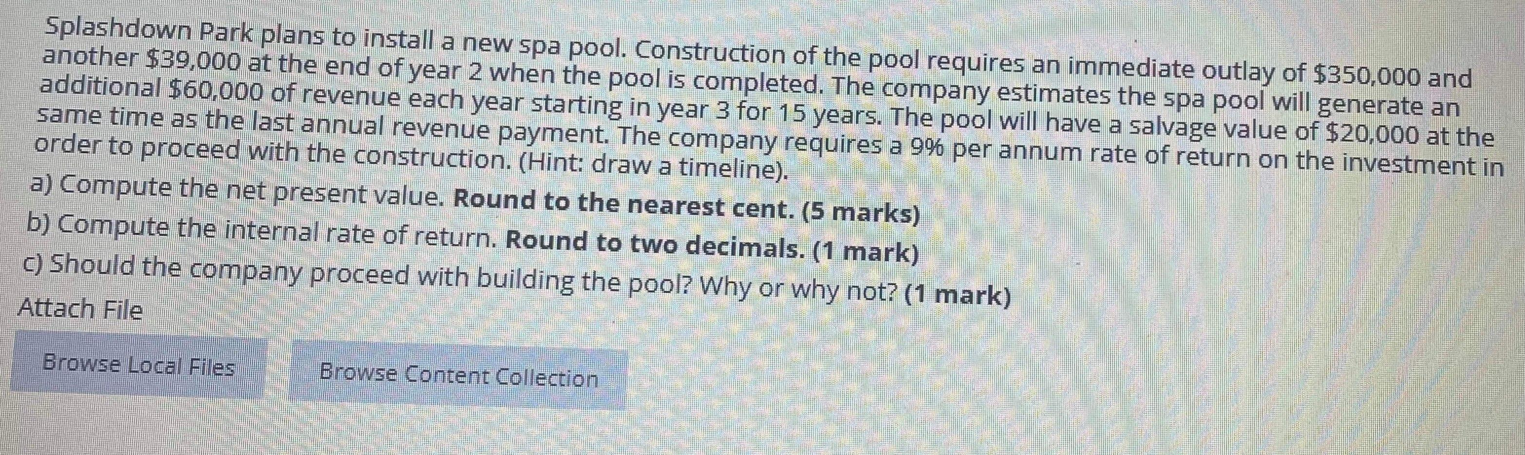  Splashdown Park plans to install a new spa pool. Construction of