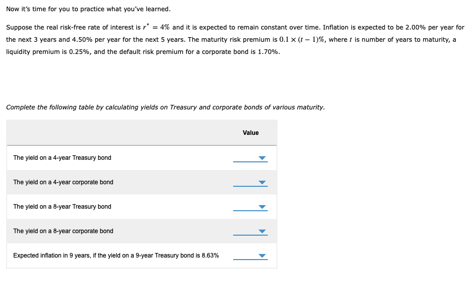 Now it's time for you to practice what you've learned. Suppose
