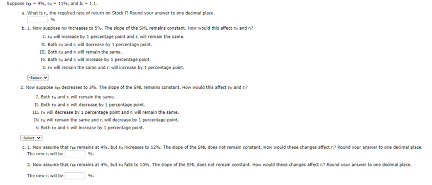 Suppose les = 4%, n = 11%, and b = 1.1.