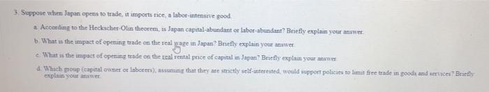 Explain in detail with stepsI will rate immediately 3. Suppose when Japan