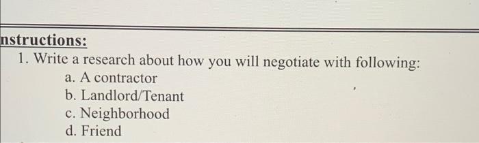  I need a clear answer for each paragraph Instructions: 1. Write