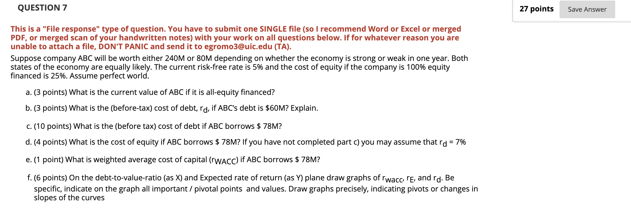 QUESTION 7 27 points Save Answer This is a "File response"