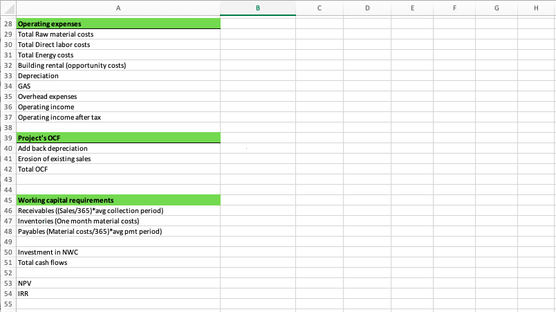 F G . 1 Capital Budgeting Analysis of Hola-Kola 2 Cost of