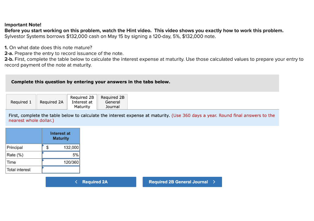 Important Note! Before you start working on this problem, watch the