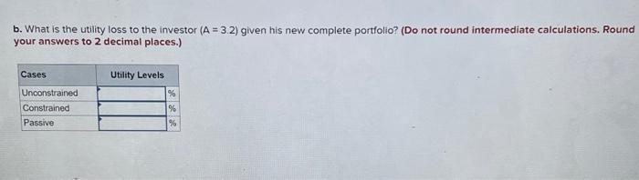 forecasters in the following table: Asset Stock A Stock B Stock C