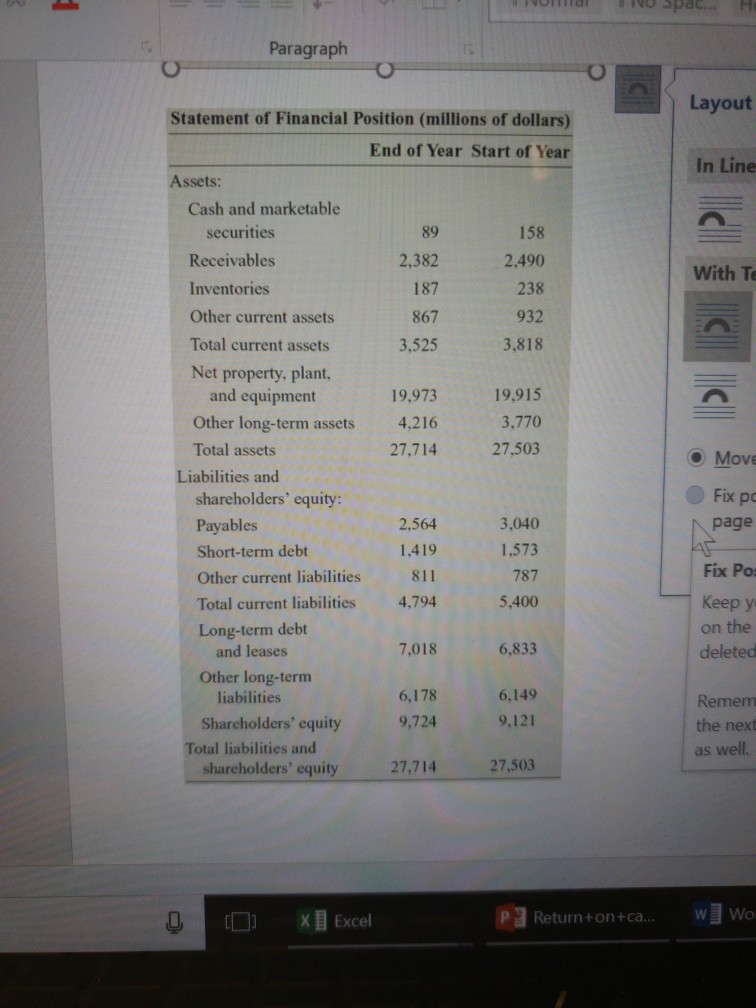 Em Font Paragraph Styles Dupont Question #1-Using the information below confirm ROA-Asset