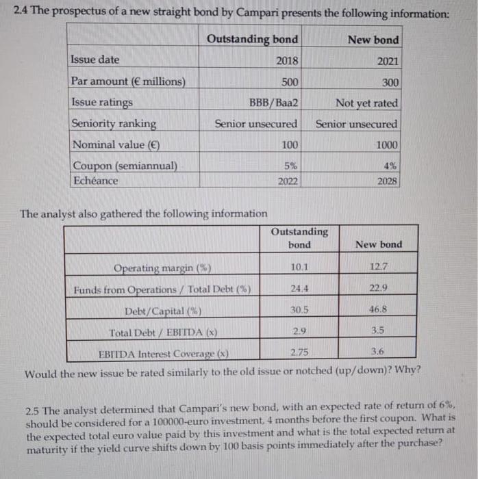 2.5 An analyst in the risk management department of Kenowefa Bank is