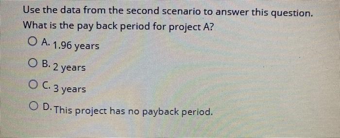 for a company. The company has a WACC of 9.3% Year 0