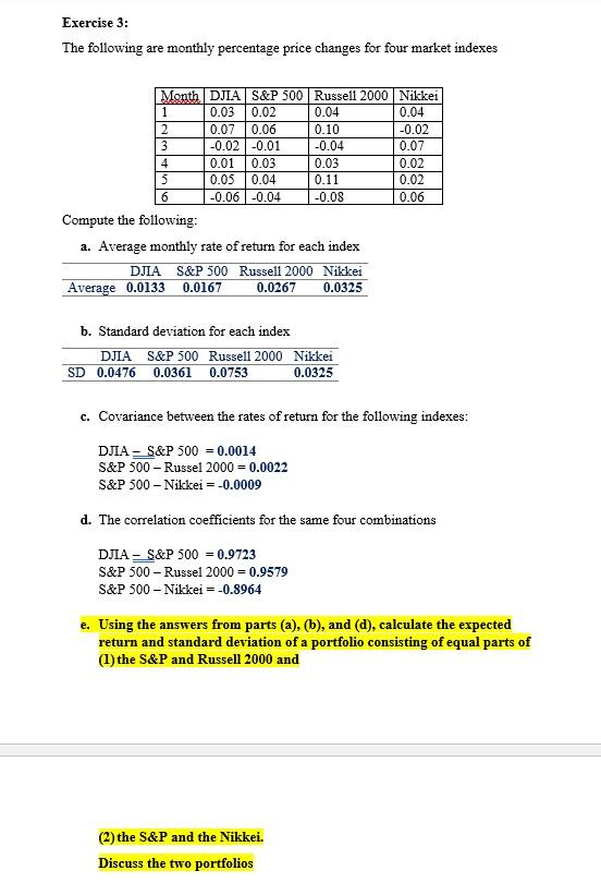 I have already solved a,b,c and d, I just need help with