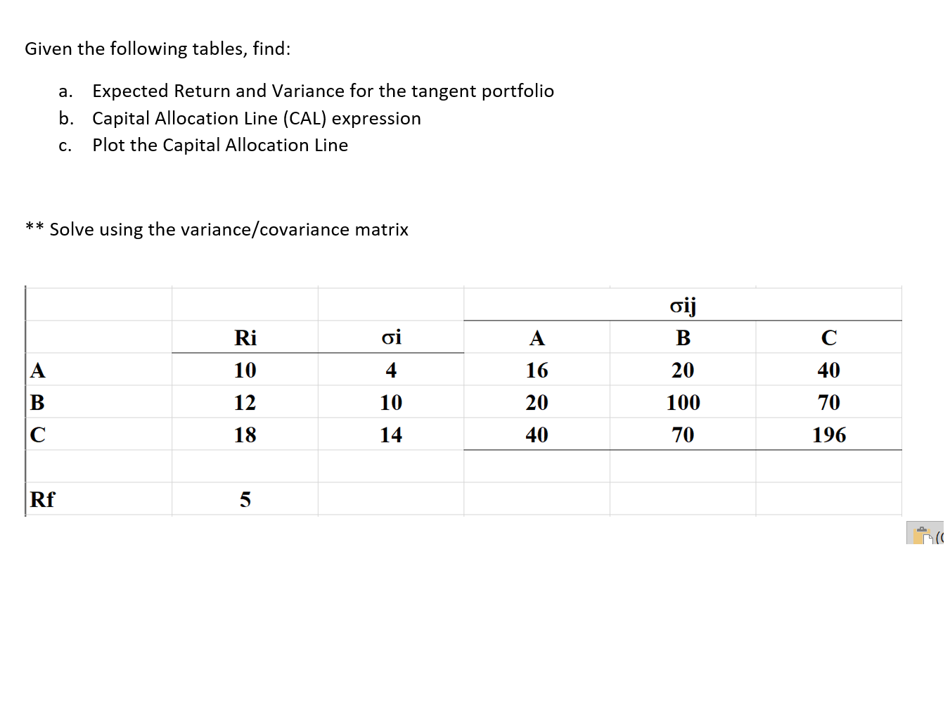  Proposed solution to be checked: This was solved using: Given the